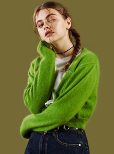 Green unif cardigan deals