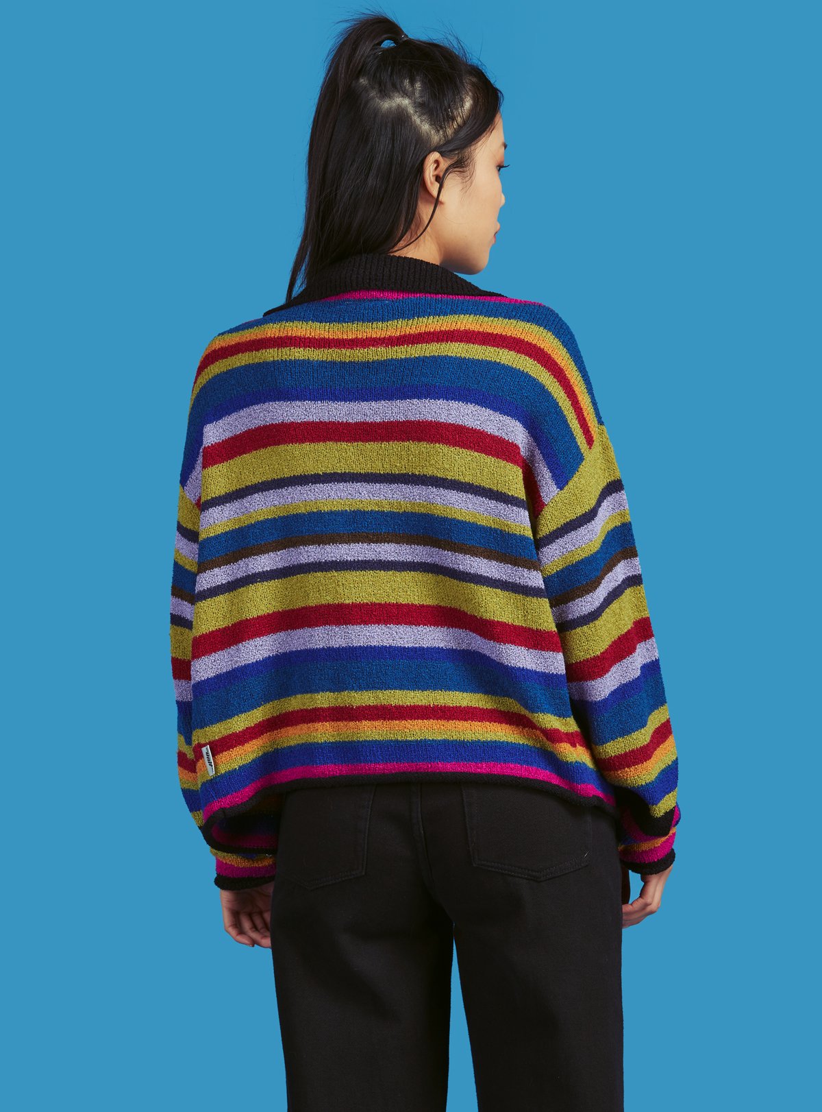 Unif blue deals striped sweater
